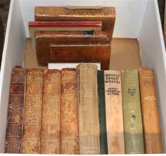 Collection of leather bound books